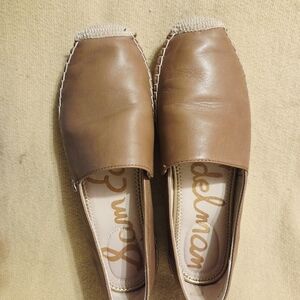 Sam Edelman Women's Brown Leather Espadrille Flats